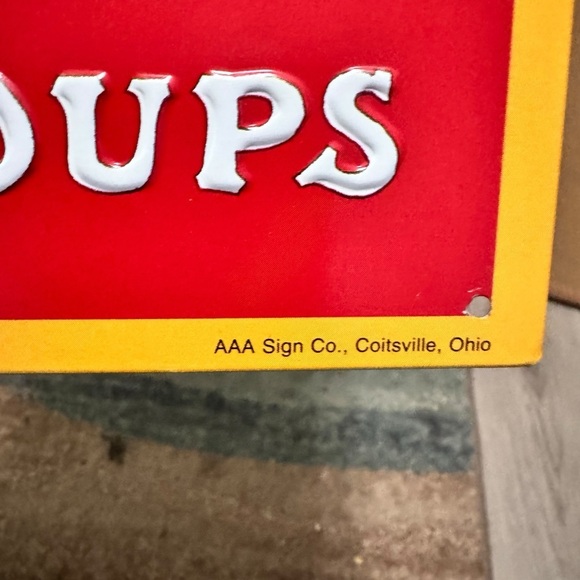 1993 Campbell’s Soup Sign #9 Sailboat AAA Vintage - Picture 7 of 9